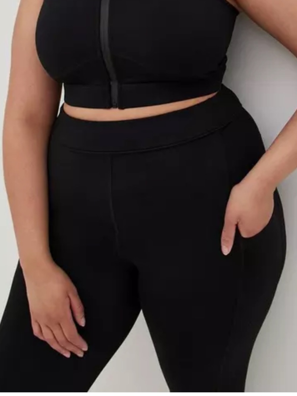 Torrid size 6 Bombshell Capri Legging - Performance Core Black - Picture 2 of 8